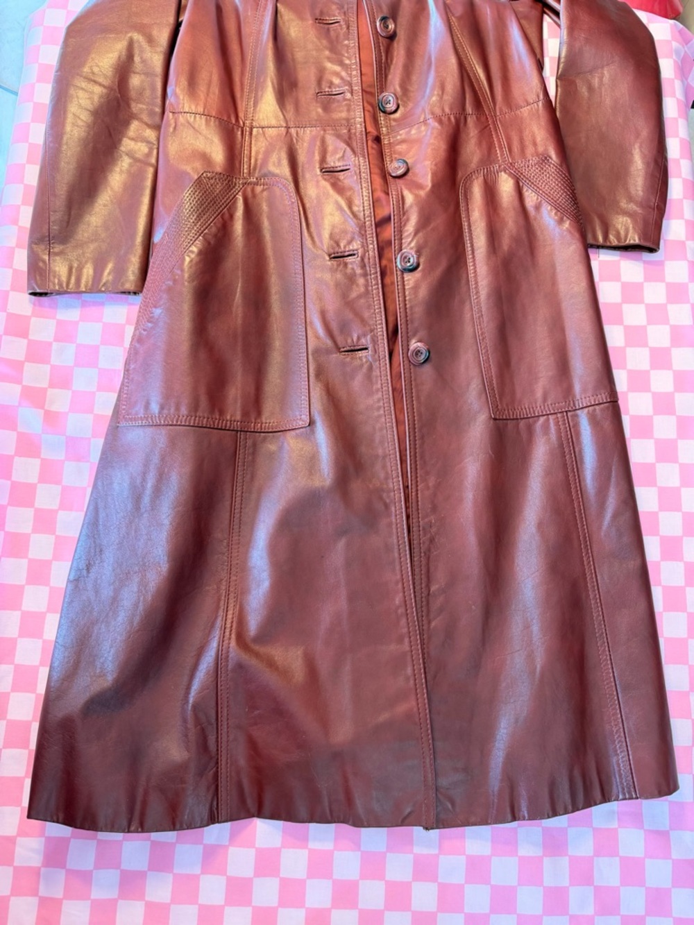 Vintage Wilsons Burgandy Leather Jacket - Picture 11 of 13